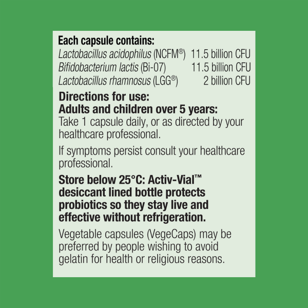 UltraFlora Balance Dairy Free Probiotic 30 Capsules - Image 3