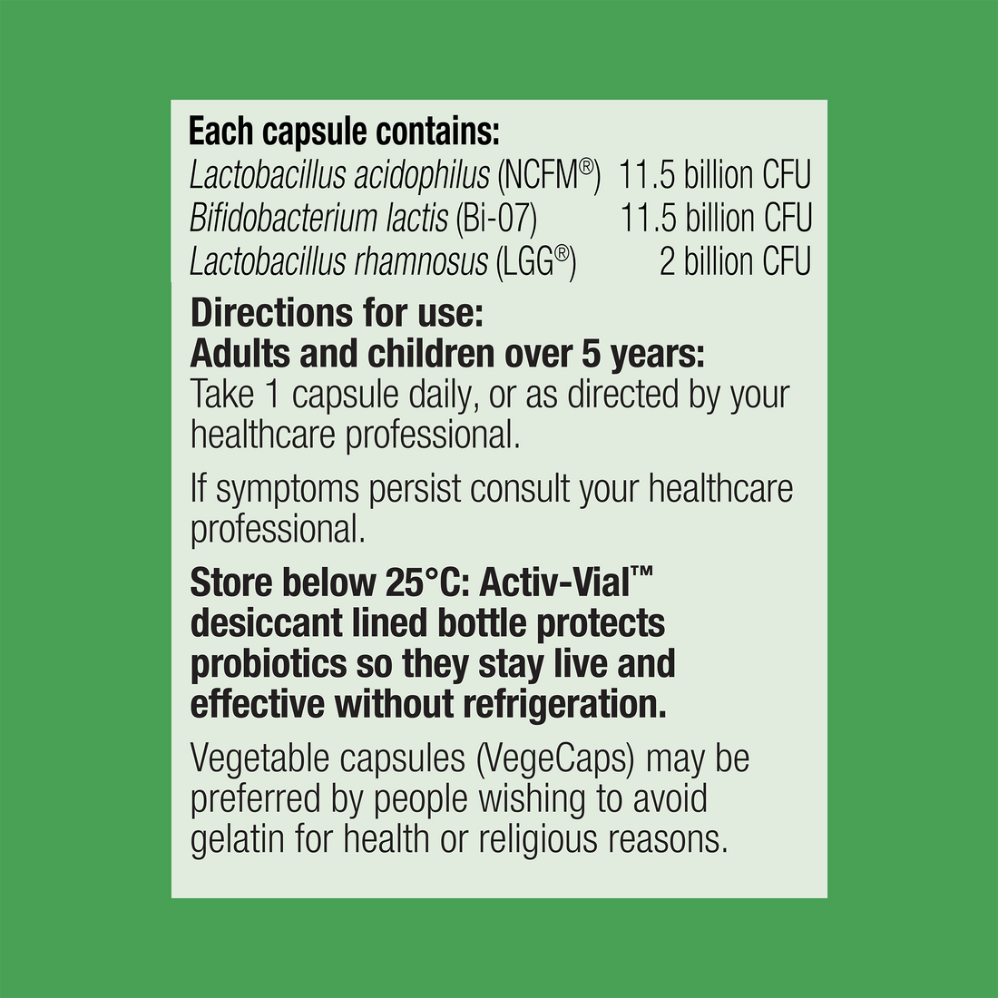 UltraFlora Balance Dairy Free Probiotic 60 Capsules - Image 3