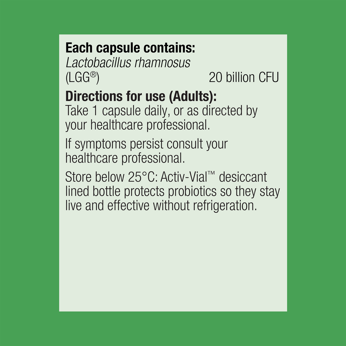 UltraFlora LGG Forte Probiotic 60 Capsules - Image 3