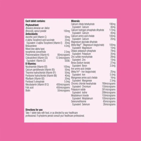 Femme Essentials Multivitamin & Mineral 120 Tablets - Image 4
