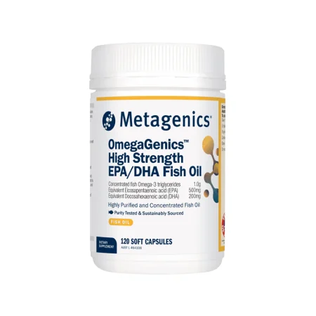 OmegaGenics High Strength EPA/DHA Fish Oil 120 Capsules