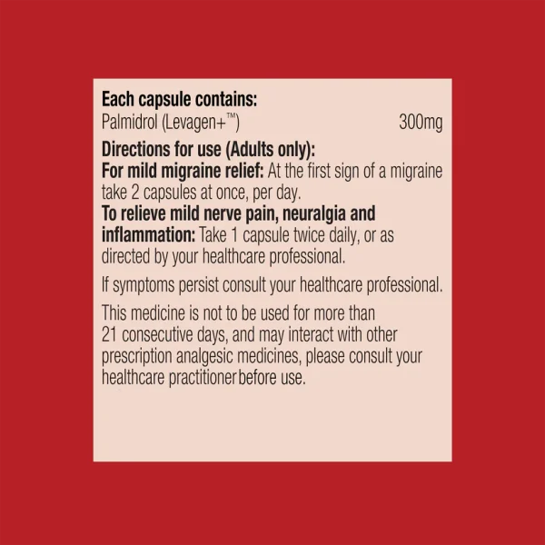 PainX Headache & Migraine 42 Capsules - Image 2