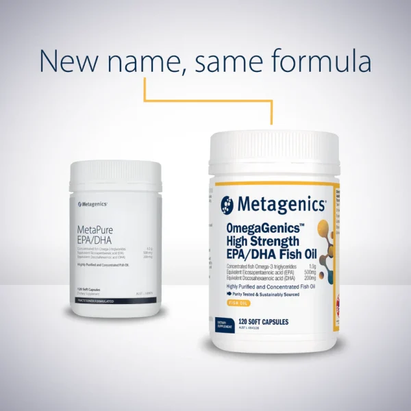 OmegaGenics High Strength EPA/DHA Fish Oil 120 Capsules - Image 4