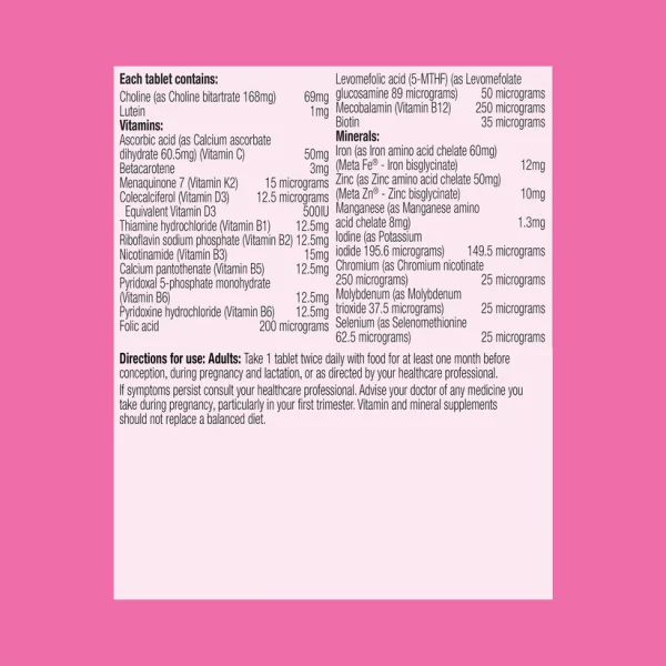 Pregnancy Care Advanced 60 Tablets - Image 3